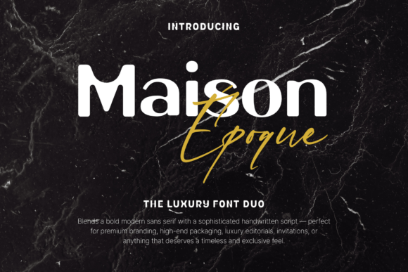 Maison Époque Duo: A Premium Display Font for Bold Campaigns